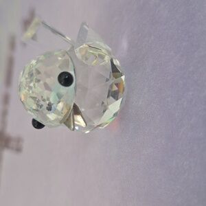 Swarovski Crystal Retired chickadee bird sparrow figure collectible. RARE FIND!